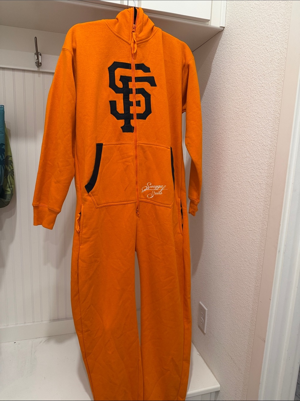 San Francisco Giants Orange One-Piece Jumpsuit